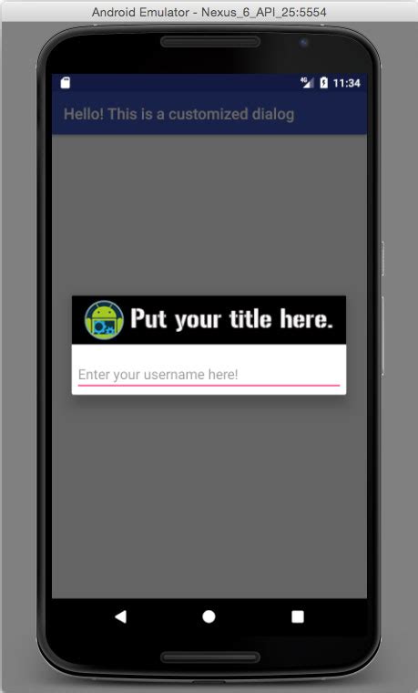 Android Studio Use Image As Alertdialog Title With Custom Layout Example