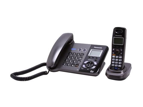 Panasonic Kx Tg9391t Dect 60 Digital 2 Line Cordedcordless Phone With