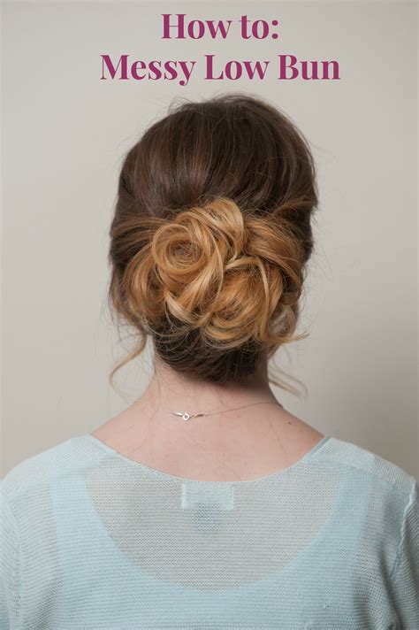 Messy Low Bun Hair Tutorial Tutorial