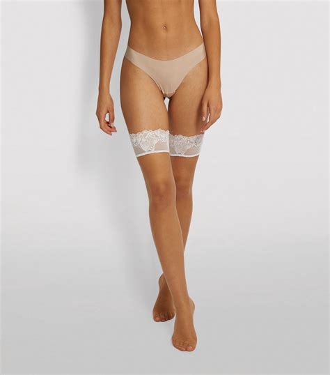 Womens Wolford Beige Nude Lace Stay Up Stockings Harrods