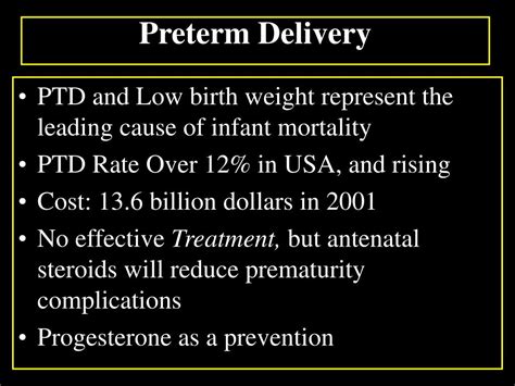 ppt progesterone and prevention of preterm delivery powerpoint presentation id 482868
