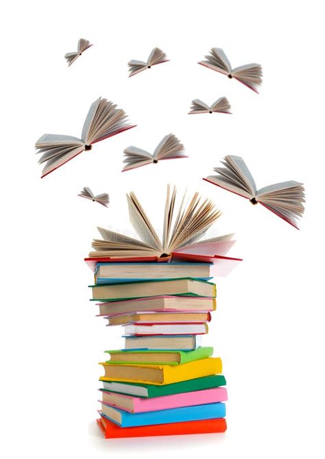 Flying Books Stock Image Image Of Copy Yellow Group 25308145