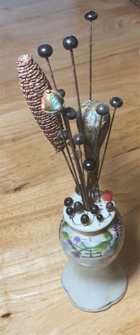 Hat Pin Holder With Pins Etsy