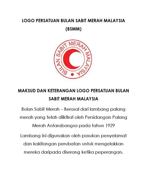 Maksud Logo Bulan Sabit Merah Malaysia