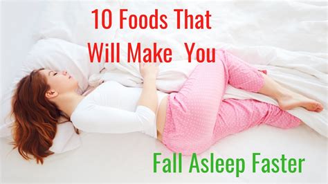 10 Foods That Will Make You Fall Asleep Fall Asleep Fast Youtube