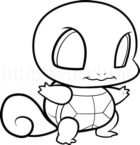 How To Draw Chibi Squirtle Squirtle Step By Step Drawing Guide By