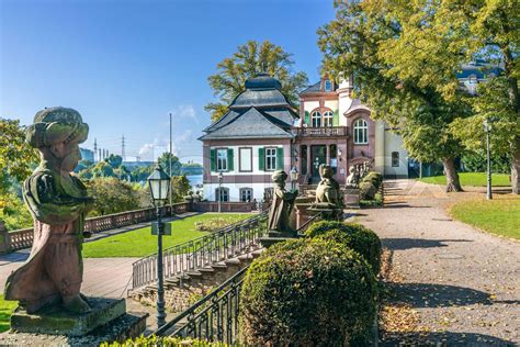 Bolongaro Garden At The Mouth Of The Nidda Into The Main In Frankfurt