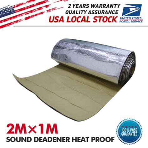 2sqm Sound Deadener Mat Auto Rv Interior Thermal Absorb Noise Reduce
