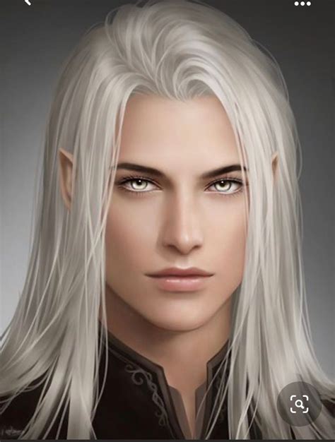 Long White Hair Dark Hair Grey Hair Character Inspiration Character