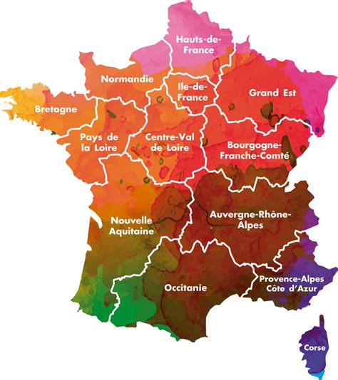 Classe Grande Universo Eleggere Nouvelle Carte Des Régions De France