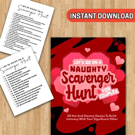 Best Value Printable Adult Scavenger Hunts For Couples Date Night Spice Up Your Life