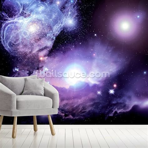 Fantasy Space Nebula Wallpaper Mural Wallsauce Us
