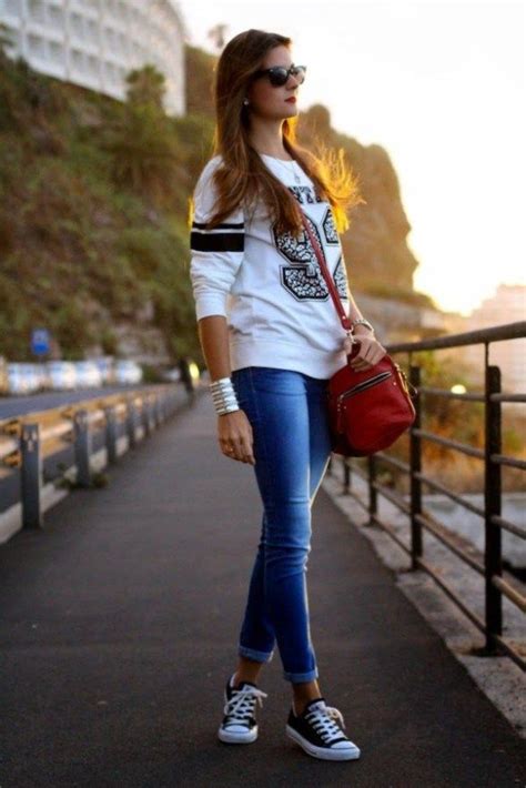 Cute Summer Outfit Idea To Wear With Converse Sneakers Womens Fashion