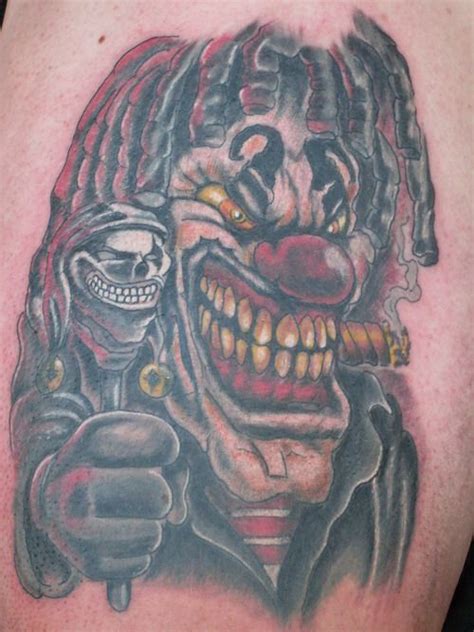 evil joker tattoos evil clown start of sleeve tattoo picture at evil