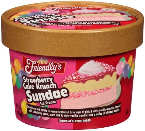 Friendlys Strawberry Cake Krunch Sundae Ice Cream Reviews 2020