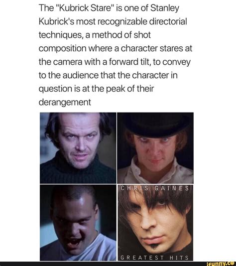 The Kubrick Stare Is One Of Stanley Kubricks Most Recognizable