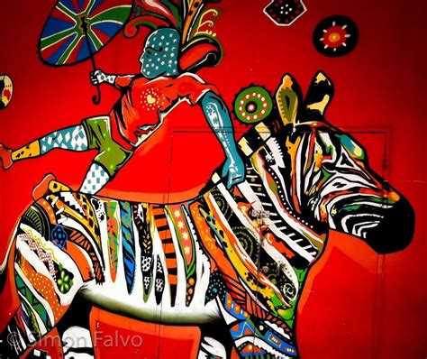 Multicolor Street Art In Cape Town