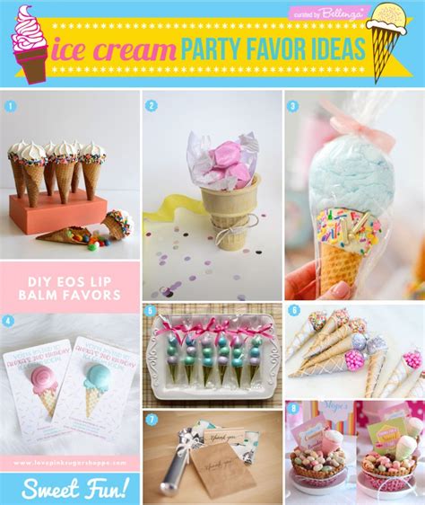 Unique Ice Cream Themed Party Favors From Diy To Readymade