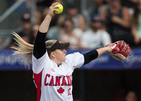Canadas Womens Softball Team Locks Up Olympic Berth With 7 0 Victory