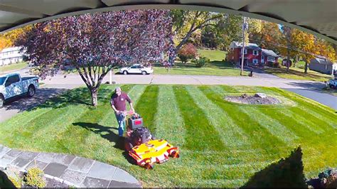 Fall Mowing With Scag Walk Behind Youtube