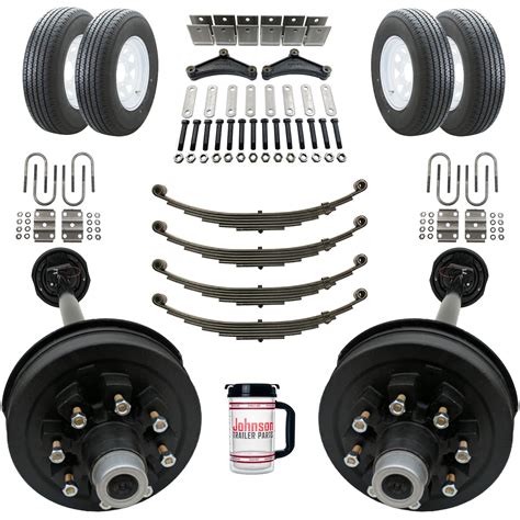 Buy Rockwell American Tandem Lb Electric Brake Trailer Axle Kits With Wheels And Tires