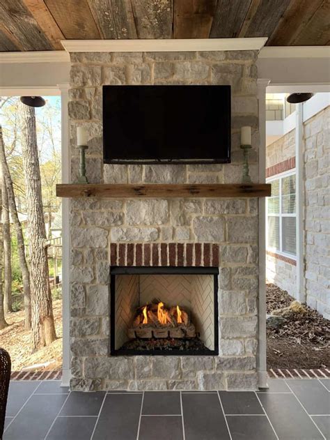 How We Built Our Outdoor Fireplace On Our Patio Porch