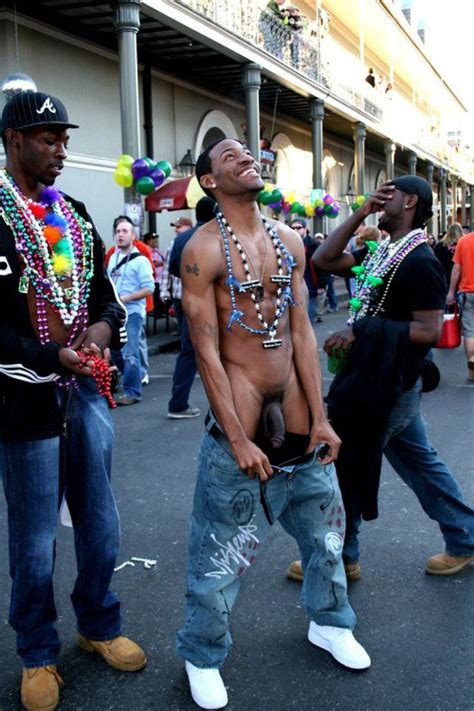 It Must Be Mardi Gras Men Flash For Beads During Street