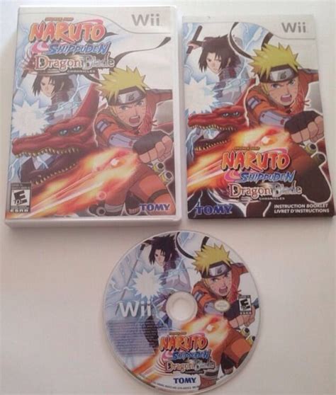 Naruto Shippuden Dragon Blade Chronicles Wii Nintendo 2010 Complete