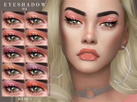 Eyeshadow In 18 Colours Found In Tsr Category Sims 4 Female Eyeshadow