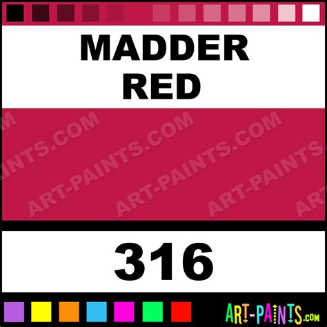 Madder Red Designers Gouache Paints 316 Madder Red Paint Madder