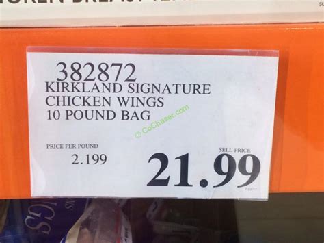 Kirkland Signature Chicken Wings Pound Bag Costcochaser