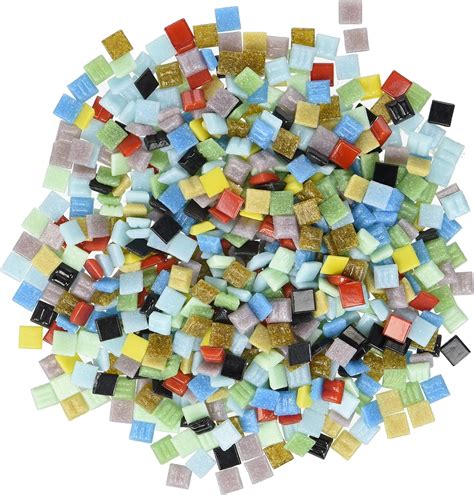 Mosaic Mercantile Vitreous Glass Tiles 1lb Assorted Bigamart