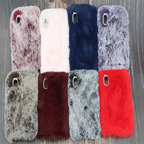 Furry Plush Case For Coque For Iphone X Xr Xs Max Case Soft Tpu Silicon Back Hairy Cover For