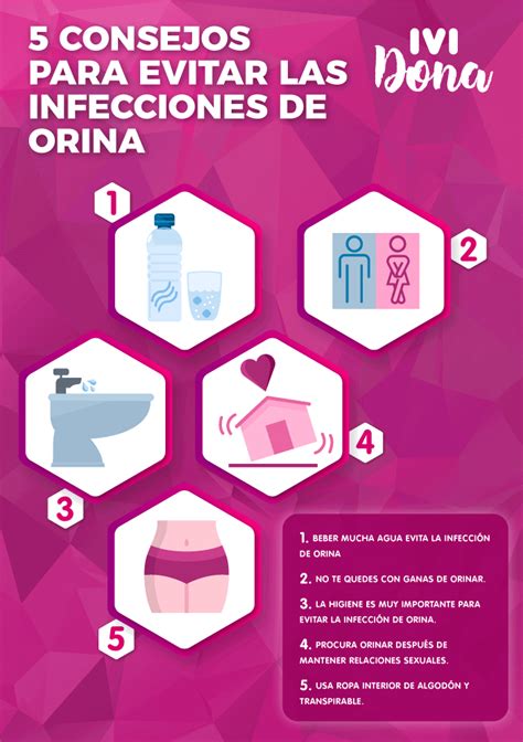 5 Consejos Para Evitar Las Infecciones De Orina Infografía Ivi Dona