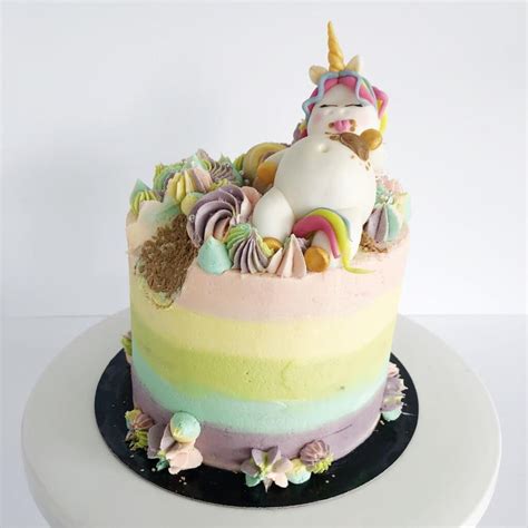 Funny Unicorn Vegan Birthday Cake Anges De Sucre
