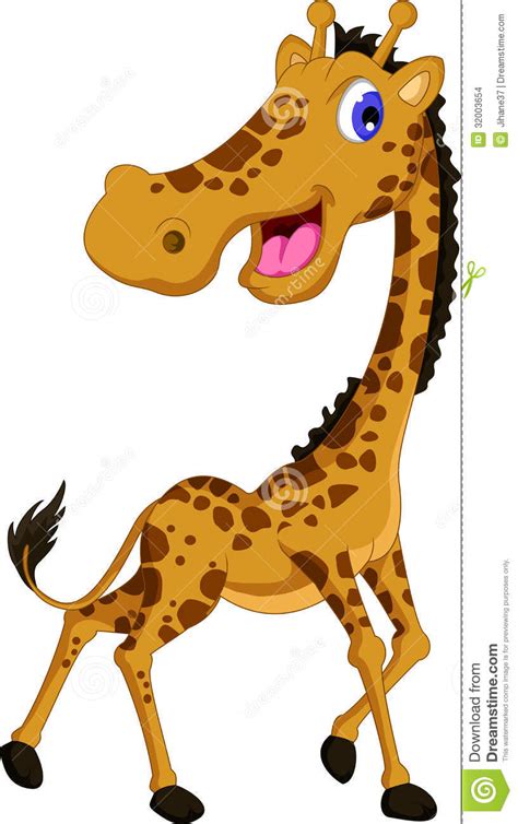Cute Giraffe Cartoon Stock Illustration Image Of Painting 32003654