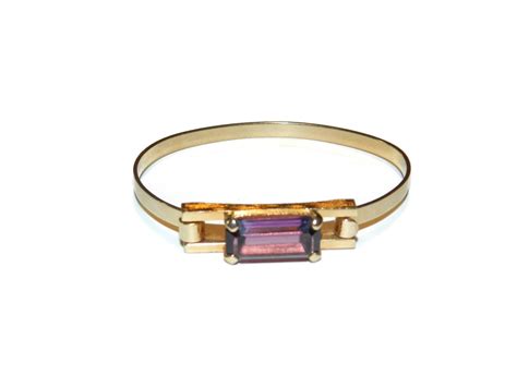 Avon Purple Stone Cuff Bracelet, Purple Bracelet, Gold and Purple, | Purple bracelet, Purple ...