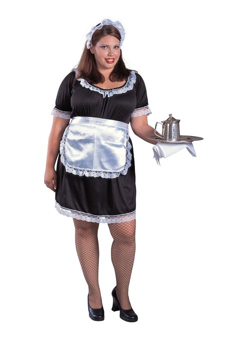 Womens Plus Size French Maid Costume