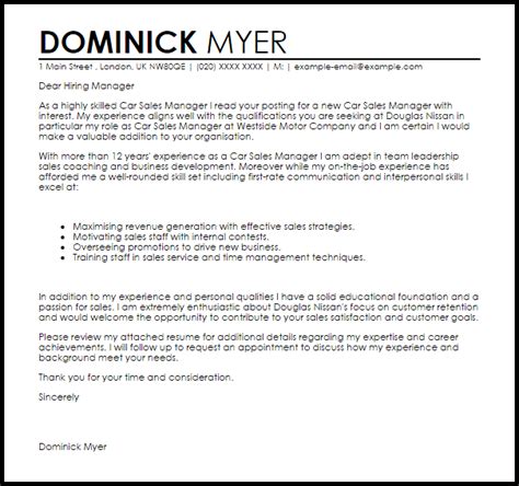 We did not find results for: Car Sales Manager Cover Letter Sample | Cover Letter ...