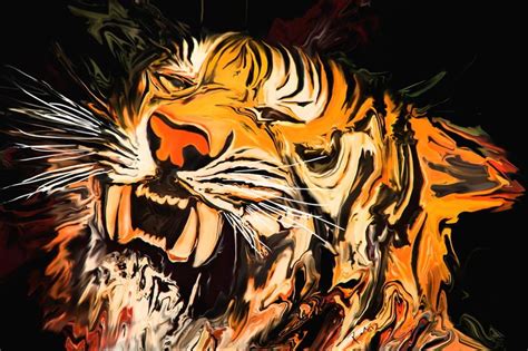 The Tiger Art Print Tiger Canvas Art Tiger Art Canvas Art Prints