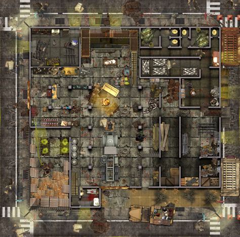 Being a pc game, they are all pretty simple, but o street samurai: 24x24 The Colony warehouse 72DPI (With images) | Fantasy ...