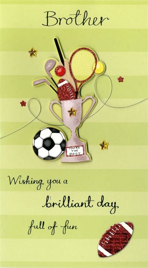 Happy birthday little brother quotes | a great collection of birthday wishes for younger brother, lots of sweet messages, quotes and amazing cards. Brilliant Brother Birthday Greeting Card | Cards | Love Kates