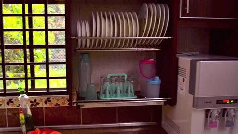 Keranjang logam grid gantung penyimpanan keranjang roti telur sayuran bumbu rak lemari rak retro dapur kamar mandi organisasi. RFDI-Kabinet Dapur.mov - YouTube