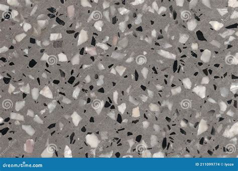 Terrazzo Texture Grey Ceramic Floor Tiles Stock Photo Image Of