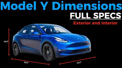 Tesla Model Y Exterior Dimensions Full Specs Exterior Interior And