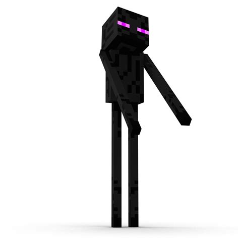 Minecraft Enderman D Model Obj Max Ds Fbx C D Ma Free D