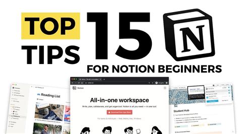 Top 15 Notion Tips For Beginners Youtube