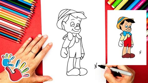 How To Draw Pinocchio Easy Step By Step Tutorial For Kids Youtube