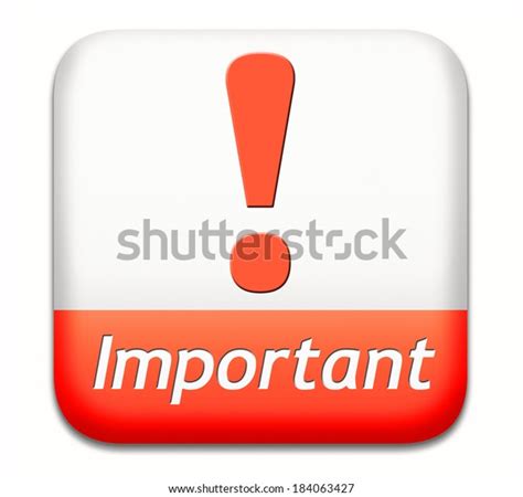 Important Information Very Crucial Message Essential Stock Illustration