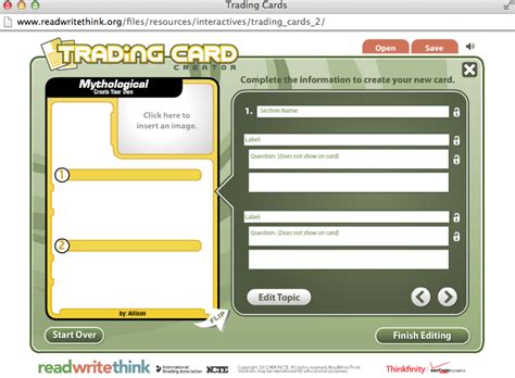 Make your own customize printable cards using our free online card maker. Elementary Tech Assist: Trading Cards App & Trading Card ...